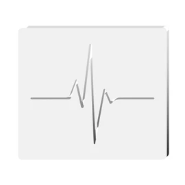 Betagt Electrocardiogram Router Templates for Woodworking, Acrylic Teardrops Inlay Templates, 5mm Thick Decorative Template Router Jig Tool Woodworking Craft Tracing Stencils