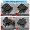 I-EASYDWW Combination Cabinet Latch, Keyless Drawer Lock, Easy to Install,