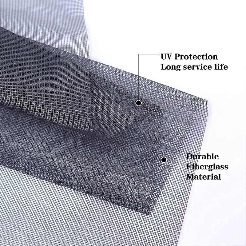 Window Screen and Screen Door Repair Kit, 48" x 118"