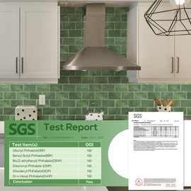 STICKGOO Peel and Stick Backsplash Subway Tiles, 10 Sheets of 12" x 12" - 3D Adhesive Peel and Stick Tile Backsplash for Kitchen, Bathroom, Wall Tile (Thicker Design, Forest Green)