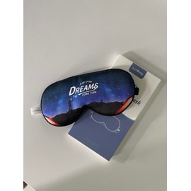 SOFTSLEEP Silk Sleeping Eye Mask with Beautiful Pattern，【Dreams Come True Theme】， Cooling & Breathable Eye Covers for Sleeping Soft Comfortable