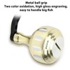 Fishing Reel Handle Aluminum Alloy Prevent Slip Ergonomic Replacement Baitcasting