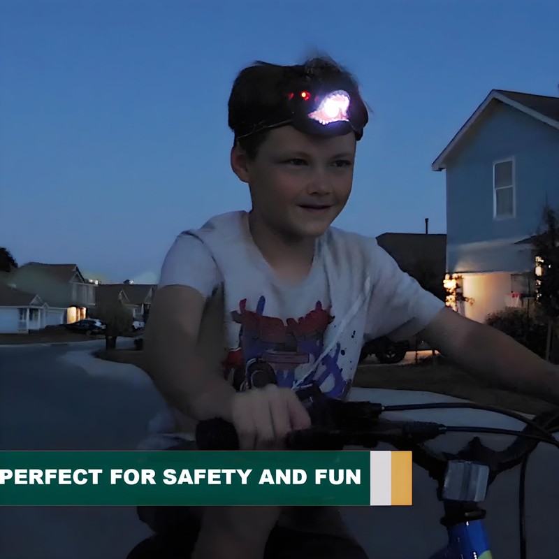 Niovexium LED Dinosaur Headlamp for Kids, Children's Toy Flashlight T-Rex