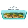 Pyrex Colors Tinted (11 Cup) Tinted Glass Large Rectangular Food