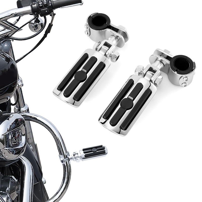 Bravema Highway FootPegs Fit for Motorcycle 1 inch to 1