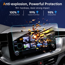 SHAOHAO Compatible with Skoda Kamiq & Skoda Fabia & Scala 2019-2024 2025 Infotainment Amundsen 9.2-Inch Screen Protector for GPS Transparent Anti-Scratch 9H Skoda Kamiq Accessories