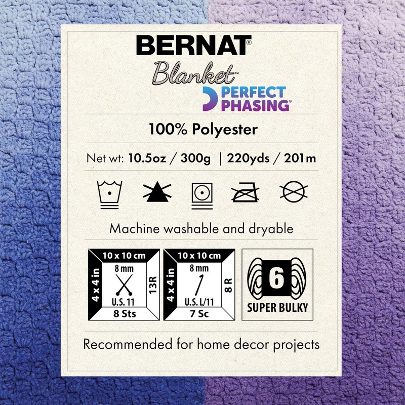Bernat Blanket Perfect Phasing - 2 Pack of 220 Yards/10.5