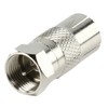 electrosmart Pack of 5 F Plug Male to Coax Socket Female Adaptor (Nickel)