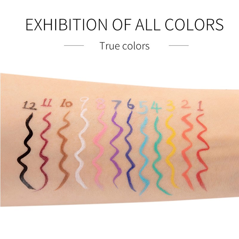 Coloured Eyeliner, Purple Eyeliner, Waterproof Liquid Eyeliner All Day Long-Lasting