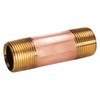 PlumberStop - 1-1/4 X 3-1/2 Brass Nipple, Brass Pipe Pre-Cuts,