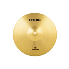 Fame Starter Crash 14 inch, brass cymbal, ideal for beginners, brass alloy, excellent value for money, bright sound, quick response, DRU0019473-000
