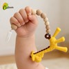 Silicona Porta Chupon para Bebe con Clip Sujeta Chupon (Rosa)