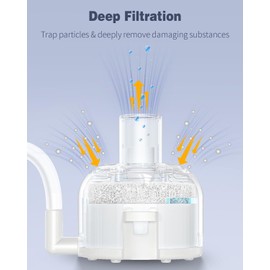 Pawfly Mini Aquarium Sponge Filter, Small Fish Tank Internal Filter with Foam and Air Stone Submersible Bio Sponge Filter for Fish Tanks up to 5 Gallon (Air Pump Not Included)