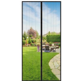 HZDHCLH Screen Door Magnetic 100x210cm Duty Bug Mesh Used for Balcony Door Sliding Door Patio Door Without Drilling Black