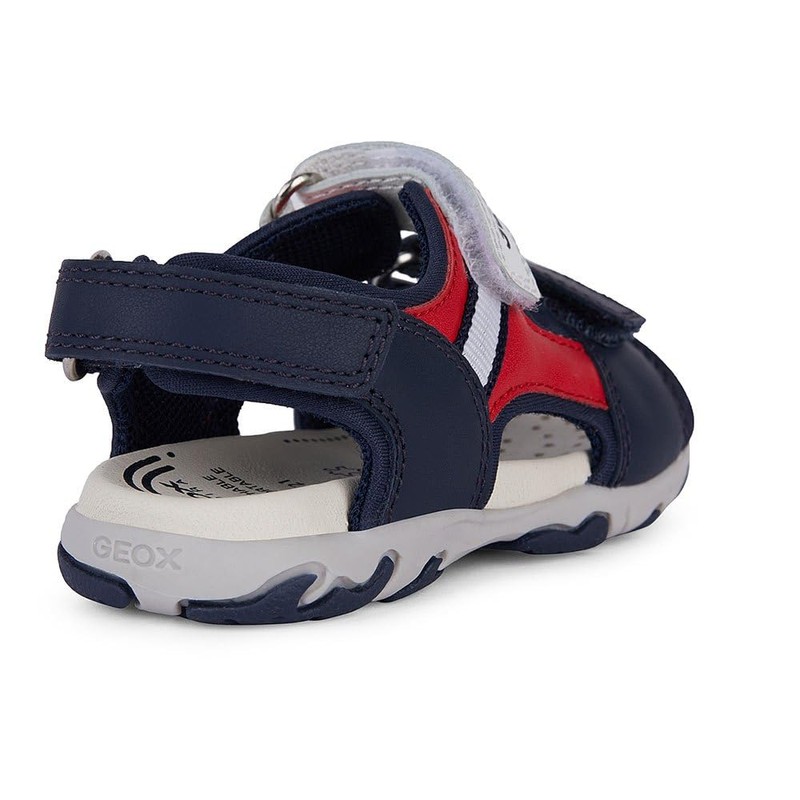 Geox Baby Boys' B Flaffee Boy Sandal, Navy red