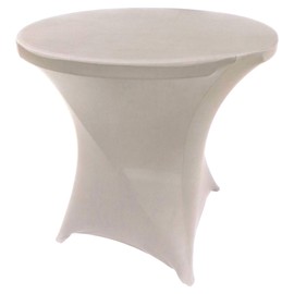 Goldstream Point Grey 32 Inch Round x 30 Inch Tall Spandex Cocktail Tablecloth Folding Cover Stretch