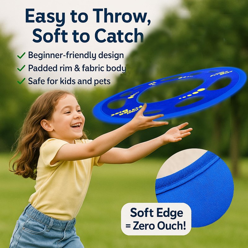 Giant Flying Disc Soft, Foldable & Floats in Air -