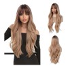 Pelucas De Mujer Dama Larga Y Ondulada Rubio Cabello Natural