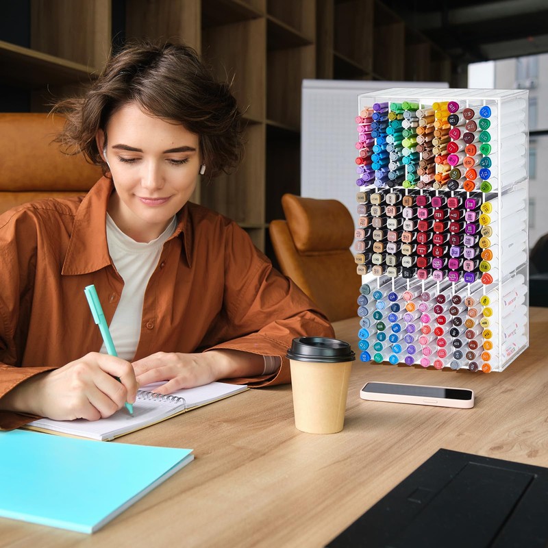 MotiMind Acrylic Marker Organizer for 189 Marker, Large Art Pencil