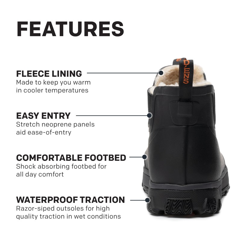 Grundéns Men’s Deviation Sherpa Ankle Boot | Durable, Waterproof, Fleece