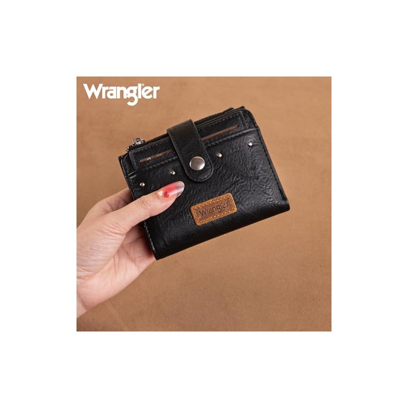Wrangler - Cartera pequeña para mujer con ventana de identificación