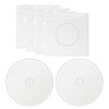 6Pcs Fuse Beads Boards 5mm,Transparent Beads Pegboard,Large Round Square Bead