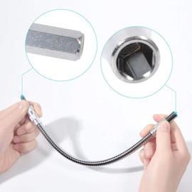 1/4" Flexible Extension Screwdriver Drill Bit Shaft Holder Connecting Link for Electronic Drill Screwdriver(300MM)