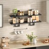 HOOBRO Floating Shelves, 15 Inch Wall Shelf Set of 3,