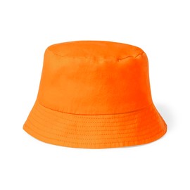 BLUECHOLON Kids 100% Cotton Fisherman Hat Boys Girls Bucket Hat One Size 54, orange, 54