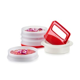 Tupperware Hamburger Press and 4-Container Set, Dishwasher Safe and BPA Free