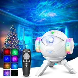 Seklin Galaxy Projector, 8 Nebula Modes Planet Star Night Light Projector with Remote Control, 360 Adjustable Ceiling Starry Star Light for Kids Teen Bedroom/Party/Home, White