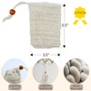 Oeyliz Soap Bag Saver Bag Natural Sisal Soap 2PCS Saver