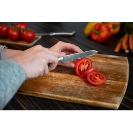 alpina Kochmesserset 2-Teilig - Profi Messerset - Multifunktionales Chefmesser - Bestückt für Küchen - Allzweckmesser aus Edelstahl - Brotmesser - 20 und 24 cm - Silber,