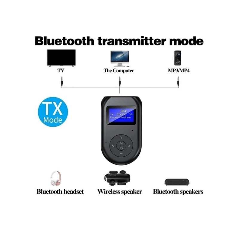 Unbranded BT-11 4-in-1 Wireless Bluetooth Audio Transmitter and Receiver with