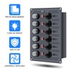 Marine Switch Panel, Haoguo 6 Gang Boat Electrical Panel with