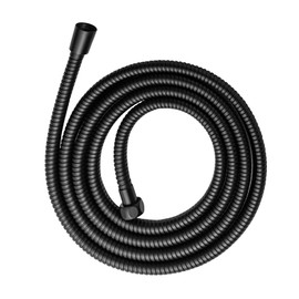 OFFO Shower Hose, 100 in Kink Free Stainless Steel Shower Hose Attachment Electroplating Handheld Shower Head Hose Flex Hoses Extension with Brass Insert & Nut for Pet Bathing Cleaning, Matte Black