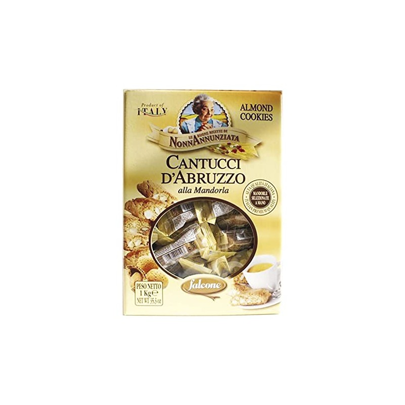 Falcone Cookies (Almond Cantucci, 1Kg. (2.2 lb Box))