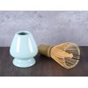 Matcha Tea Set Bamboo Matcha Whisk, Ceramic Whisk Holder, Tea Scoop,