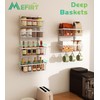Mefirt White 12 Inch Wide Narrow Over The Door Pantry