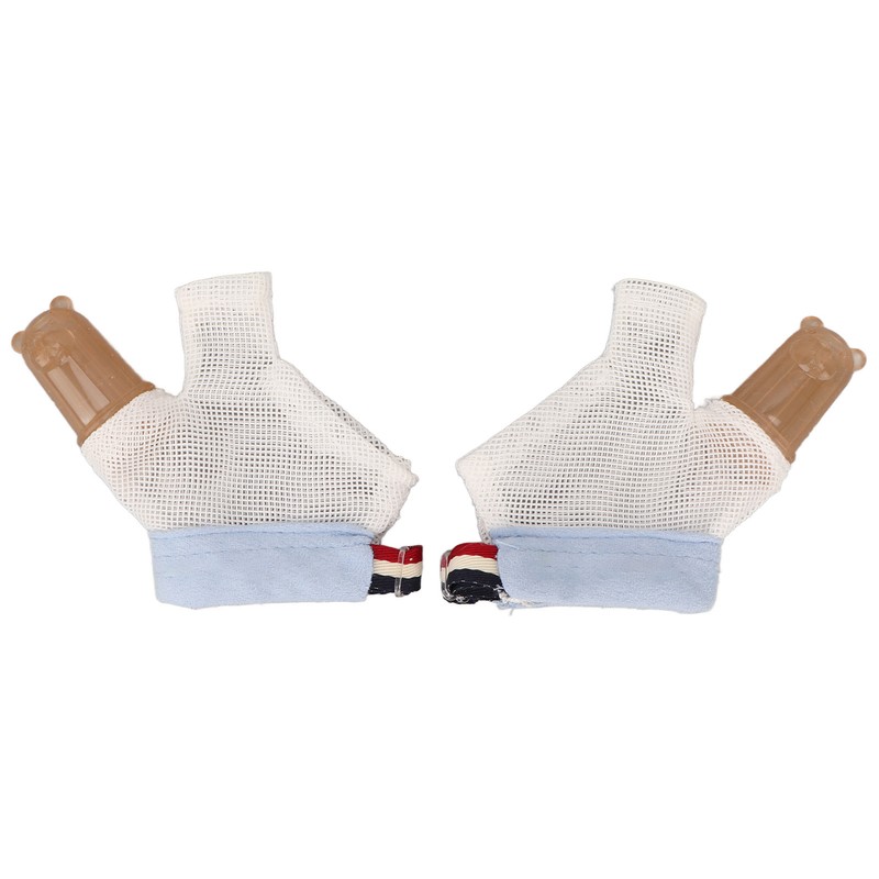 1 Pair Thumb Sucking Stop Glove Soft Adjustable with Buckle