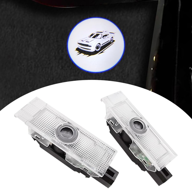 2PCS Door Lights Logo Projector Ultra-Bright Welcome Step Light Puddle