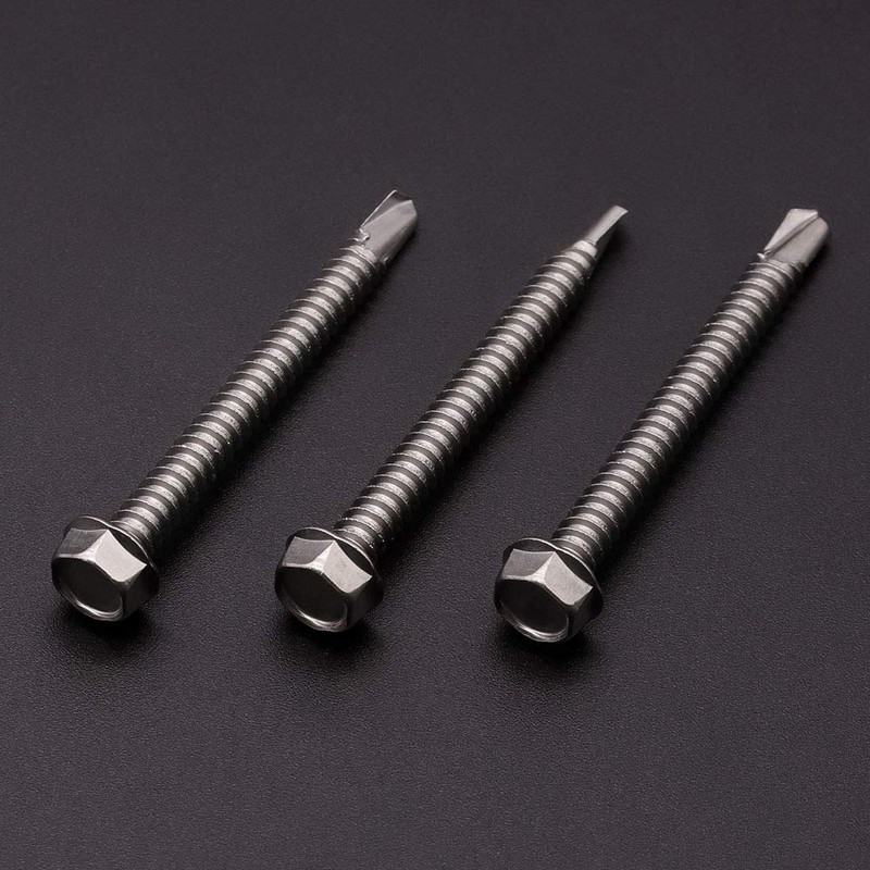 #14 x 3 (25 Pack) Hex Washer Head Self Drilling