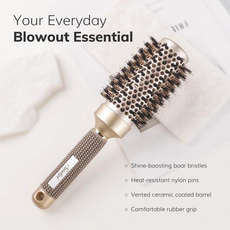Round Brush for Blow Drying, Nano Thermal Ceramic & Ionic