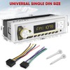 Single Din Marine Radio Receiver: Bluetooth Car Stereo for Boat