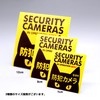 Security Stickers Security Camera Surveillance Black Cat Weatherproof Water Resistant