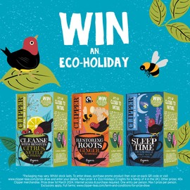 Clipper Organic Restoring Roots Ginger & Turmeric Tea Bags | 20 Tea Infusions in Envelopes | Caffeine Free Teabags | Fairtrade Herbal Tea Bags | Natural, Unbleached Plant-Based & Biodegradable Sachets