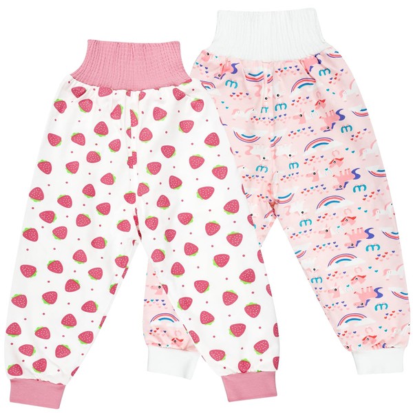 MooMoo Baby Waterproof Diaper Pants for Potty Training 2 Packs