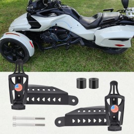 Unbranded 2PCS Water Bottle Cup Holder Bracket For Can Am Spyder F3/F3-L/F3-T F3-S 15-2025