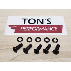 Ton's Performance Custom Motorcycle Parts kit 10pcs BLACK button Stainless Allen Bolt Kit 99-2017 Harley Derby Cover + washers