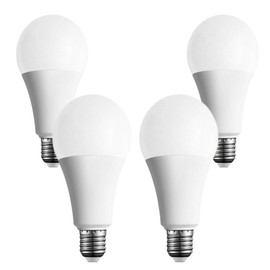 GODUORA 4 Pack 3 Way Light Bulbs 50 100 150W, Daylight 5000K,Three Way A19,E26 Base,Perfect for Bedroom,Living Room,Study Room